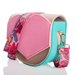 Pink heart bag