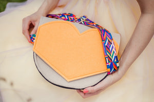 Pink heart bag